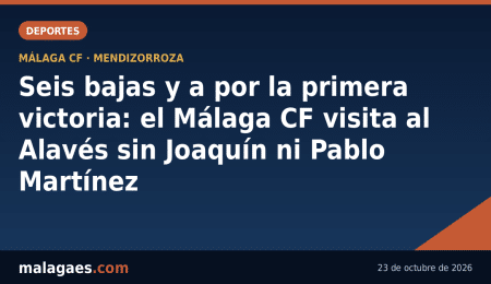 Seis bajas y a por la primera victoria: el Málaga CF visita al Alavés sin Joaquín ni Pablo Martínez