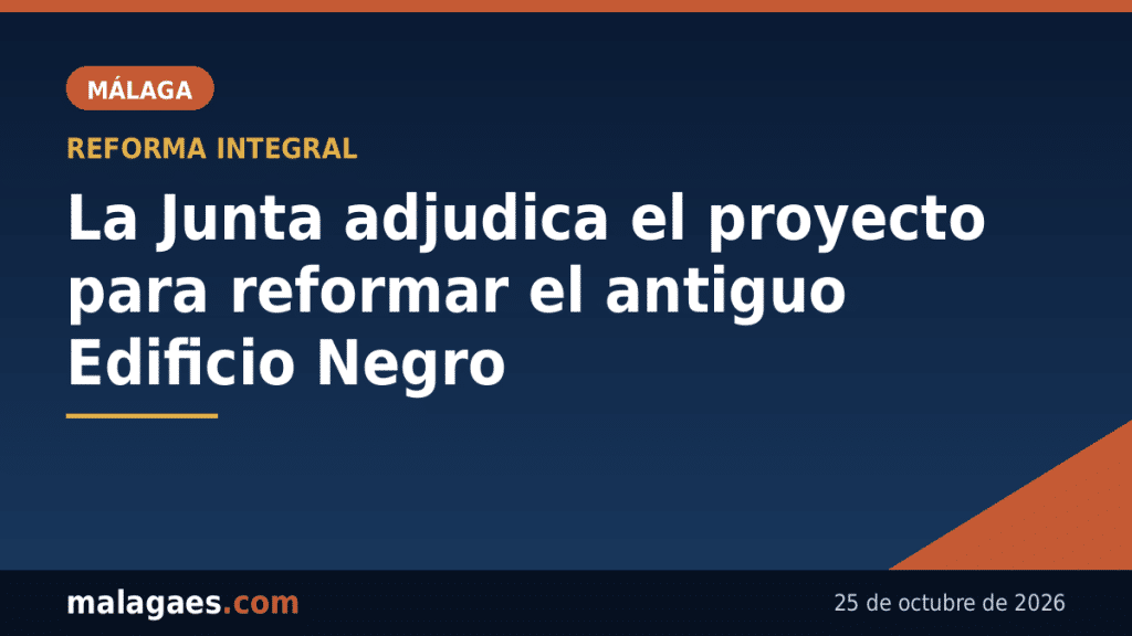 La Junta reactiva la reforma del antiguo Edificio Negro de Málaga con la adjudicación del proyecto