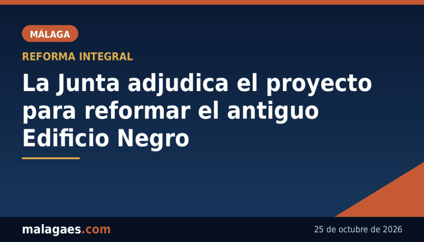 La Junta reactiva la reforma del antiguo Edificio Negro de Málaga con la adjudicación del proyecto