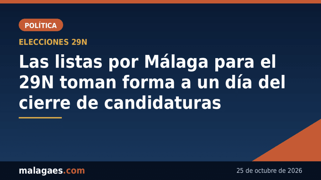Las candidaturas por Málaga para el 29N toman forma: el PP sitúa a Bernal en el Congreso y a Salado y Del Cid en el Senado