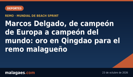 Marcos Delgado, de campeón de Europa a campeón del mundo: oro en Qingdao para el remo malagueño