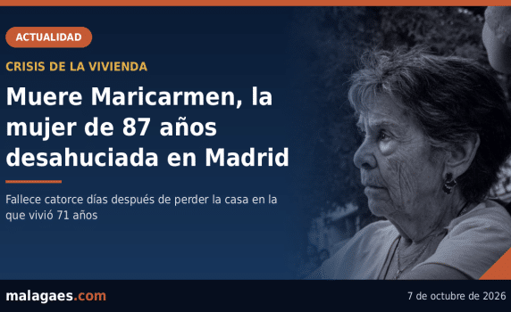 Muere Maricarmen, la mujer de 87 años desahuciada en Madrid tras 71 años en su casa