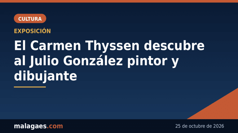 El Museo Carmen Thyssen Málaga descubre la faceta menos conocida de Julio González: el pintor y dibujante