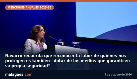 Navarro recuerda que reconocer la labor de quienes nos protegen es también “dotar de los medios que garanticen su propia seguridad”