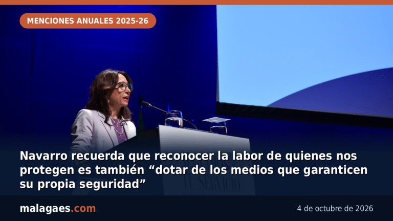 Navarro recuerda que reconocer la labor de quienes nos protegen es también “dotar de los medios que garanticen su propia seguridad”