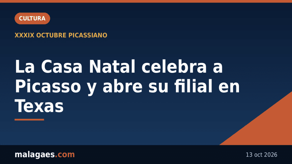 La Casa Natal celebra el cumpleaños de Picasso con puertas abiertas y estrena su filial en Round Rock (Texas) en Málaga