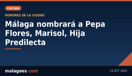 Málaga distinguirá a Pepa Flores, la inolvidable Marisol, como Hija Predilecta y con la Medalla de la Ciudad