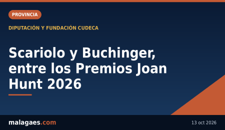 Scariolo, la Clínica Buchinger y el Festival Pueblos Blancos, entre los Premios Joan Hunt 2026 Scariolo, la Clínica Buchinger y el Festival Pueblos Blancos, entre los Premios Joan Hunt 2026