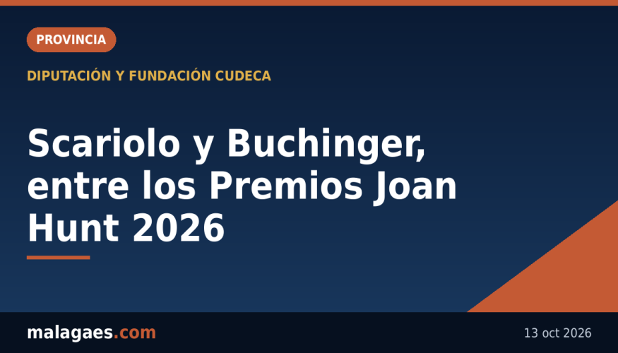 Scariolo, la Clínica Buchinger y el Festival Pueblos Blancos, entre los Premios Joan Hunt 2026