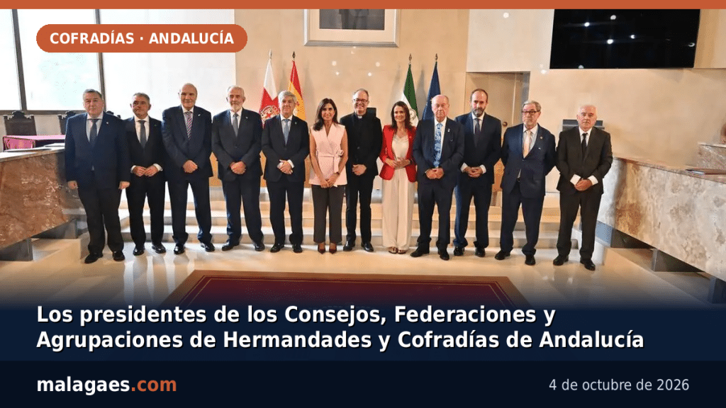 Los presidentes de los Consejos, Federaciones y Agrupaciones de Hermandades y Cofradías de Andalucía