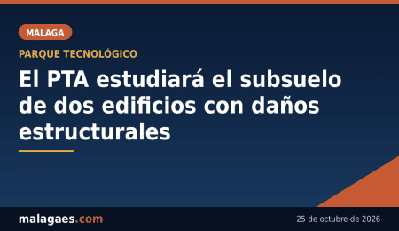 El Parque Tecnológico de Andalucía investigará el subsuelo de dos edificios con daños estructurales