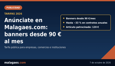 Malagaes.com y Málaga Es De Primera abren su espacio publicitario a las empresas de Málaga: formatos y tarifas 2026