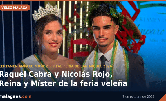 Raquel Cabra Romero y Nicolás Rojo Ramírez, Reina y Míster de la Real Feria de San Miguel 2026, Torremolinos