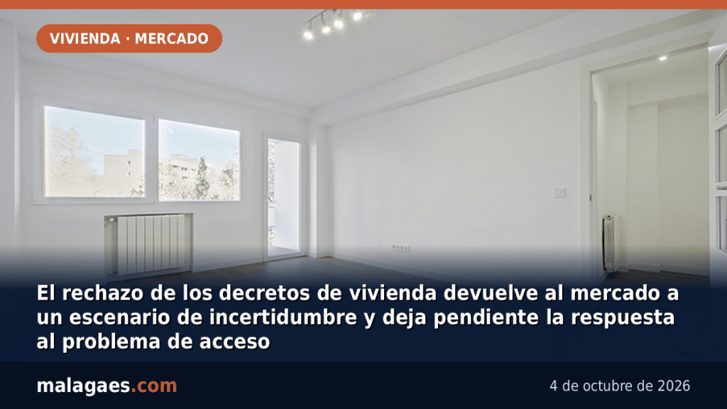 El rechazo de los decretos de vivienda devuelve al mercado a un escenario de incertidumbre y deja pendiente la respuesta al problema de acceso