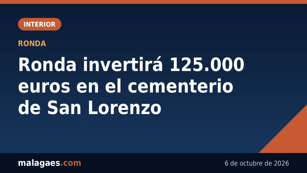 Ronda destina 125.000 euros a mejorar el cementerio de San Lorenzo antes y después de Todos los Santos