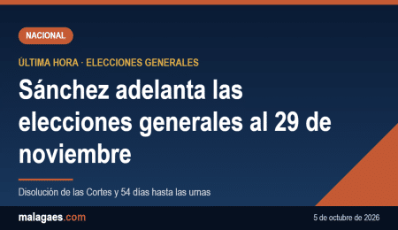 Sánchez adelanta las elecciones generales al 29 de noviembre de 2026