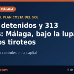 Málaga, bajo la lupa: 1.619 detenidos y 313 armas incautadas tras el septiembre de los tiroteos