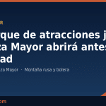 El gran parque de atracciones junto a Plaza Mayor de Málaga ya tiene fecha de apertura: será antes de Navidad