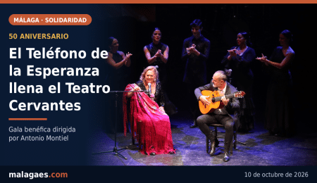 El Teléfono de la Esperanza llena el Teatro Cervantes en la gala de su 50 aniversario