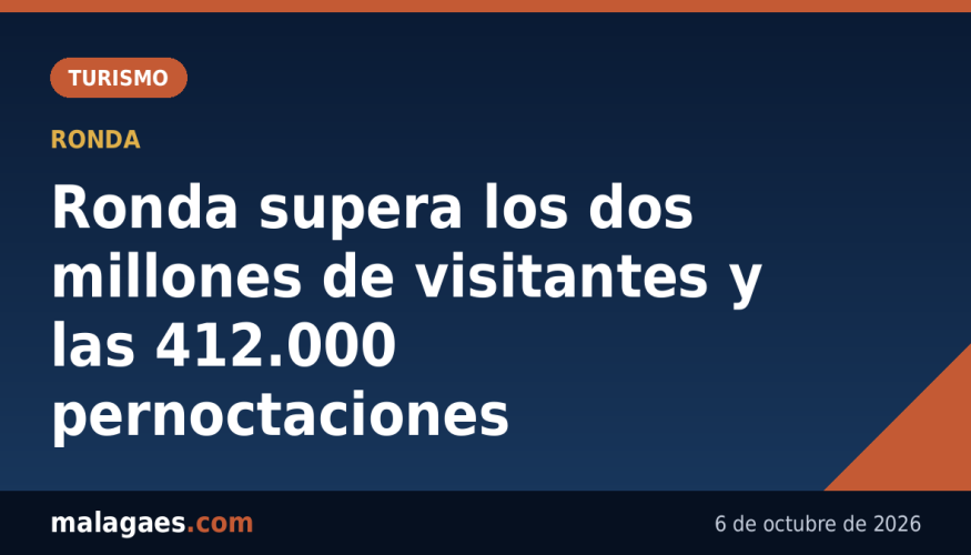 Ronda supera los dos millones de visitantes y las 412.000 pernoctaciones - Malagaes.com