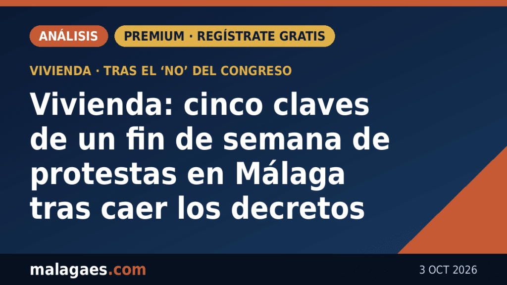 Vivienda: cinco claves de un fin de semana de protestas en Málaga tras caer los decretos